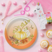 Kürbislicht Pappteller (Party)