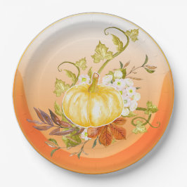 Kürbislicht Pappteller