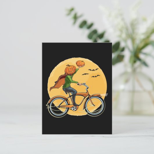 Kürbislieferung Postkarte (Stehend Vorderseite)