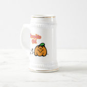 Kürbismädchen Bierglas (Vorderseite Links)
