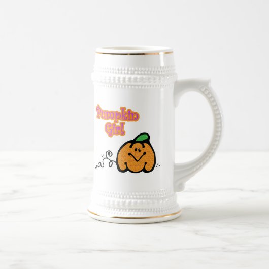 Kürbismädchen Bierglas (Rechts)