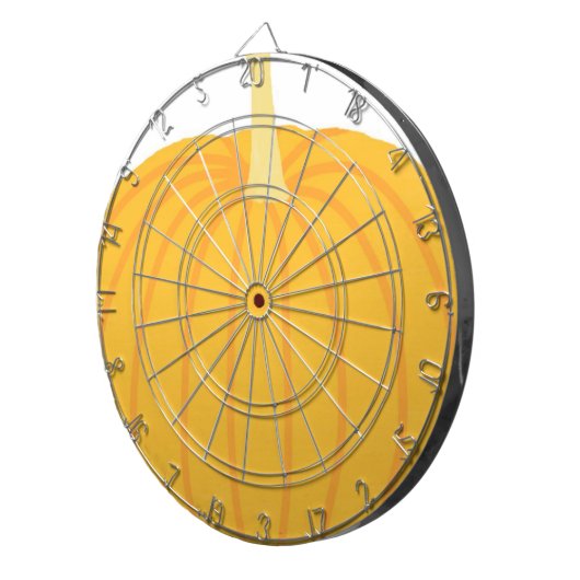 Kürbismalerei Dartscheibe (Vorderseite rechts)
