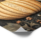 Kürbismalerei Herbstposter Küchendekor Poster (Ecke)