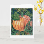 Kürbismalerei Karte (Gelbe Blume)