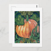 Kürbismalerei Postkarte (Vorne/Hinten)