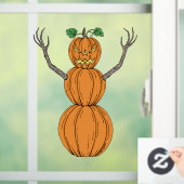 Kürbismann Halloween-Kunst Fensteraufkleber (Zuhause)