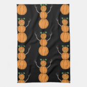Kürbismann Halloween Kunst Geschirrtuch (Vertikal)