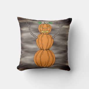 Kürbismann Halloween-Kunst Kissen