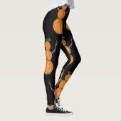 Kürbismann Halloween Kunst Leggings (Rechts)