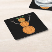 Kürbismann Halloween-Kunst Rechteckiger Pappuntersetzer (angewinkelt)