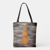 Kürbismann Halloween-Kunst Tasche (Rückseite)