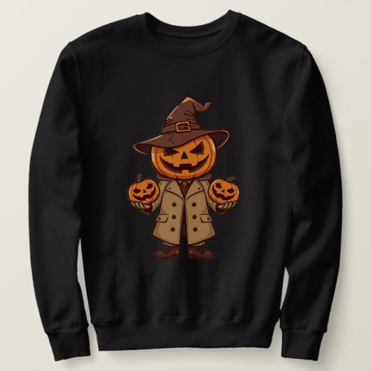 Kürbismann-Sweatshirt Sweatshirt (Design vorne)