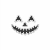 Kürbismaske Aufkleber (Vorderseite)