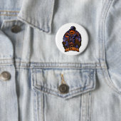 Kürbismenhalloween in Shirt Button (Beispiel)