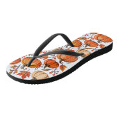 Kürbismuster badesandalen (Schrägansicht)