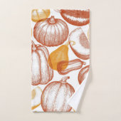 Kürbismuster Badhandtuch Set (Handtuch)