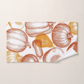 Kürbismuster Badhandtuch Set (Handtuch)