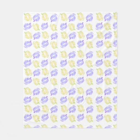 Kürbismuster-Briefmarke handgemalt Halloween-Muste Fleecedecke (Vorderseite)