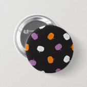 Kürbismuster Button (Vorne & Hinten)