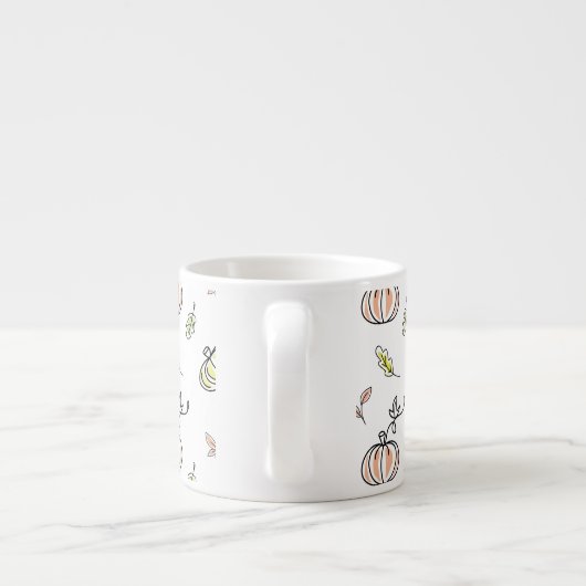 Kürbismuster Espressotasse (Rückseite)