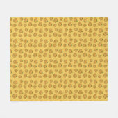 Kürbismuster Fleecedecke (Vorderseite (Horizontal))