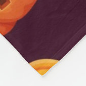 Kürbismuster Fleecedecke (Ecke)