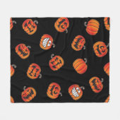 Kürbismuster Fleecedecke (Vorderseite (Horizontal))