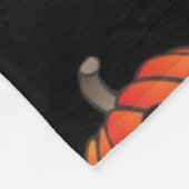 Kürbismuster Fleecedecke (Ecke)