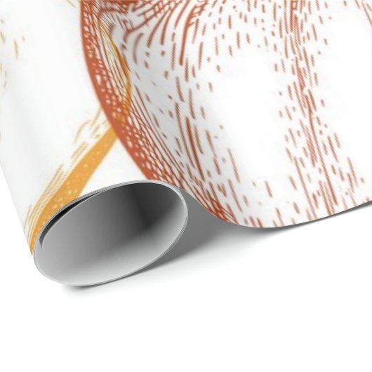 Kürbismuster Geschenkpapier (Rolleneckpunkt)