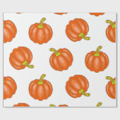 Kürbismuster Geschenkpapier (Flach)