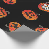 Kürbismuster Geschenkpapier (Ecke)