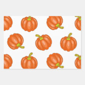 Kürbismuster Geschenkpapier Set (Vorderseite)