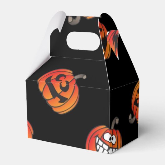 Kürbismuster Geschenkschachtel (Rückseite)