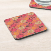 Kürbismuster Getränkeuntersetzer (Linke Seite)