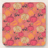 Kürbismuster Getränkeuntersetzer (Vorderseite)