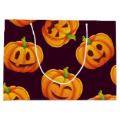 Kürbismuster Große Geschenktüte (Rückseite)