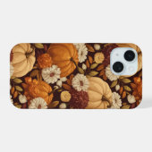 Kürbismuster Herbst Ernte Design iPhone 15 Hülle (Rückseite (Horizontal))