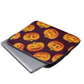 Kürbismuster Laptopschutzhülle (Vorne Knopf)