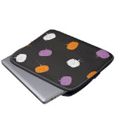 Kürbismuster Laptopschutzhülle (Vorne Knopf)