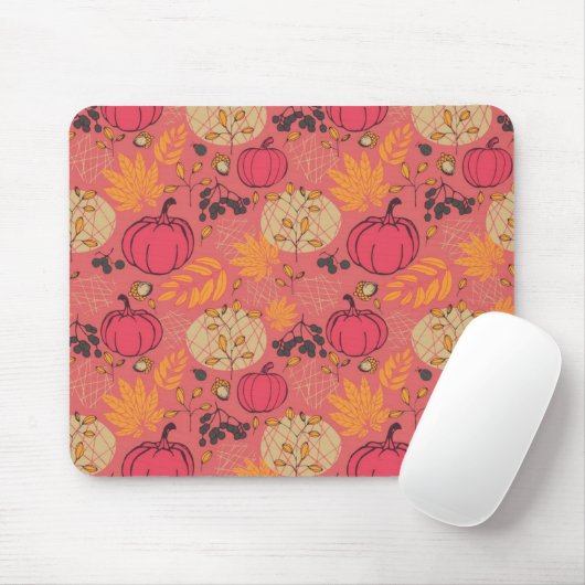 Kürbismuster Mousepad (Mit Mouse)