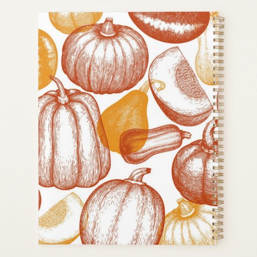 Kürbismuster Planer (Rückseite)