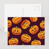 Kürbismuster Postkarte (Vorne/Hinten)