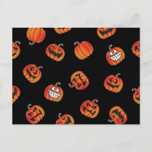 Kürbismuster Postkarte