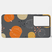 Kürbismuster Samsung Galaxy Hülle (Linke Seite)