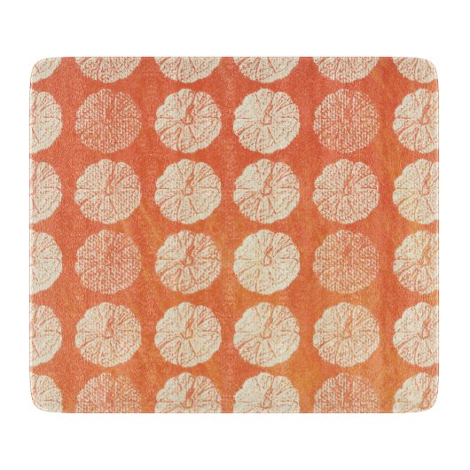 Kürbismuster-Schneidebrett Schneidebrett (Vorderseite)