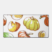 Kürbismuster Schreibtischunterlage (Vorderseite)