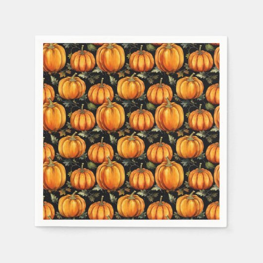 Kürbismuster Serviette (Vorderseite)