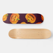 Kürbismuster Skateboard (Horizontal)