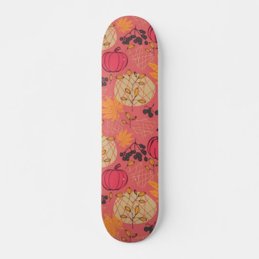 Kürbismuster Skateboard (Vorne)