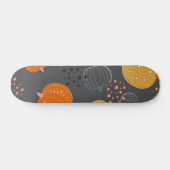 Kürbismuster Skateboard (Horizontal)